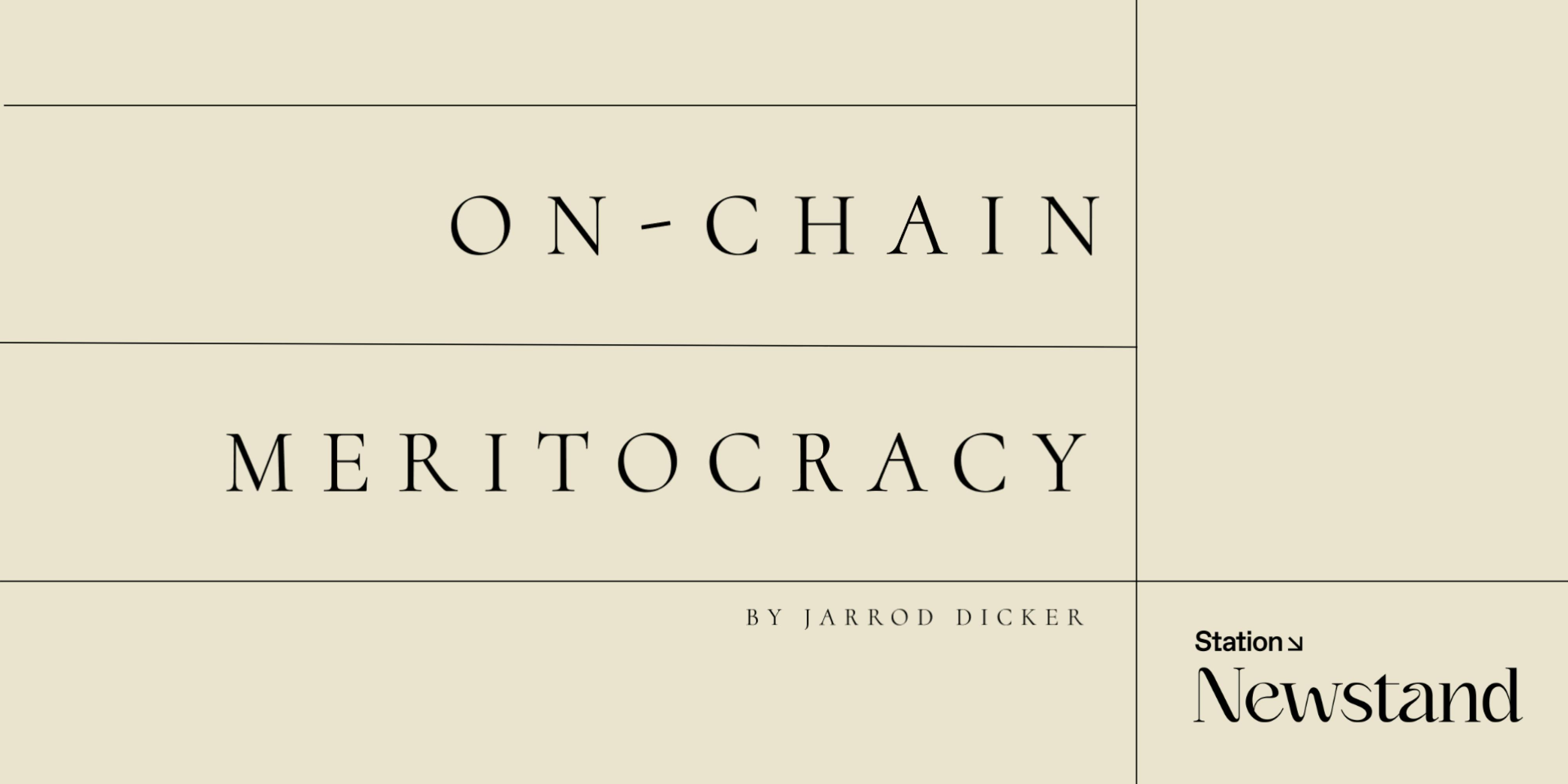 Thumbnail of On-Chain Meritocracy